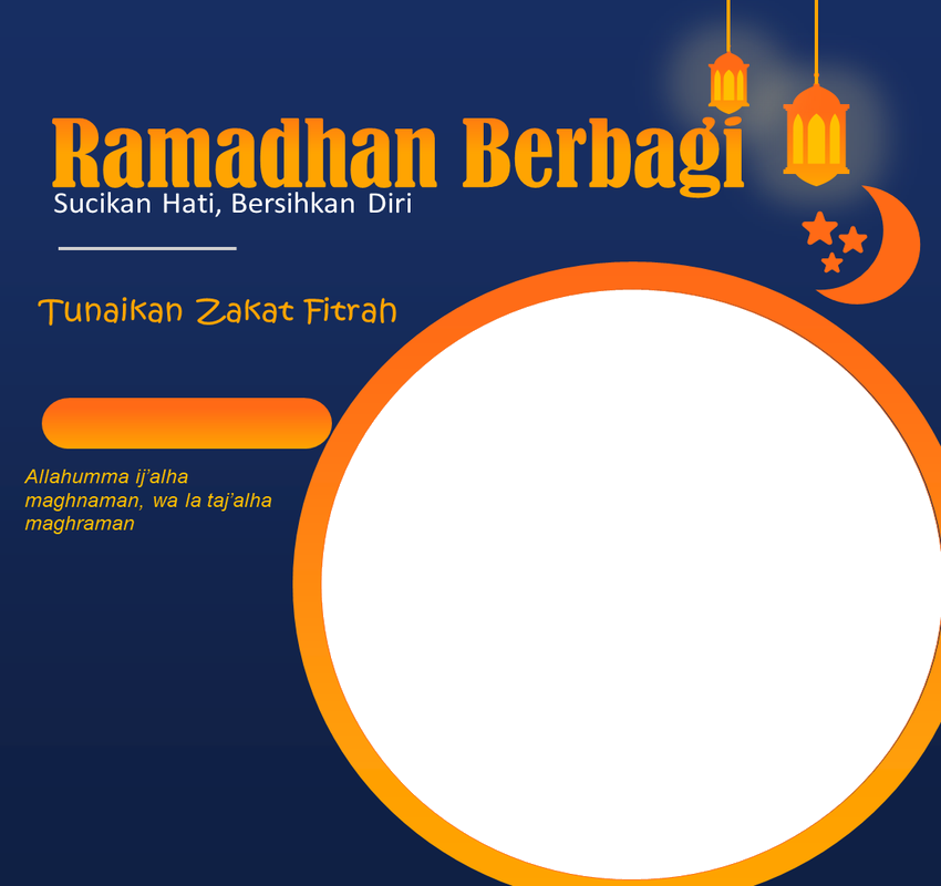 Twibbon Zakat Fitrah dilengkapi Niat dan Doa