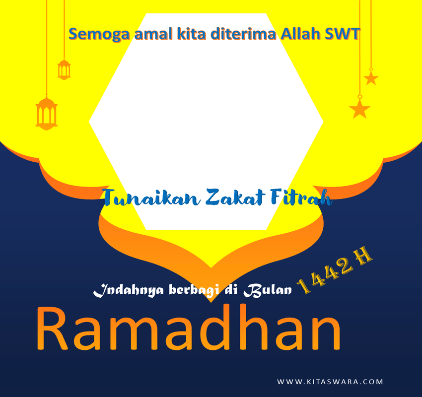 Twibbon Zakat Fitrah dilengkapi Niat dan Doa