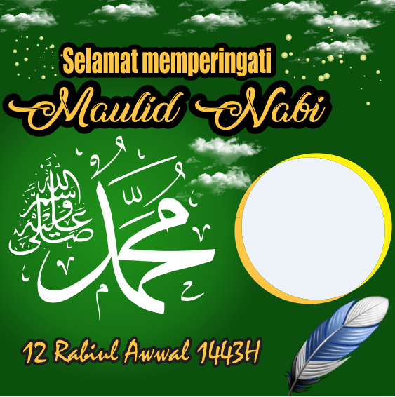 Twibbon Maulid nabi muhammad SAW 2021