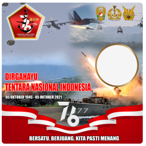 Twibbon HUT TNI KE 76 Tahun 2021