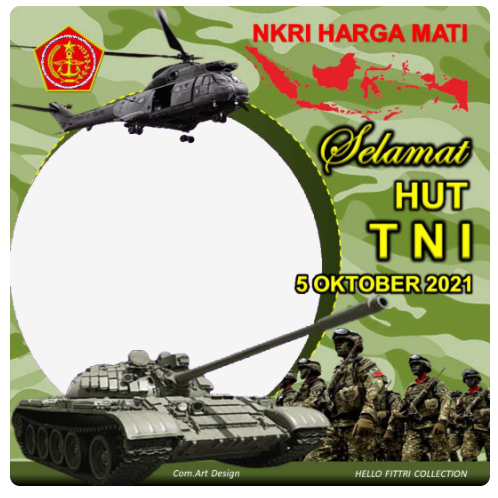 Twibbon HUT TNI KE 76 Tahun 2021
