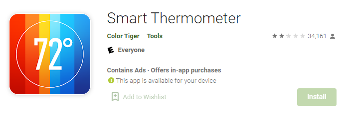 Smart Thermometer Aplikasi