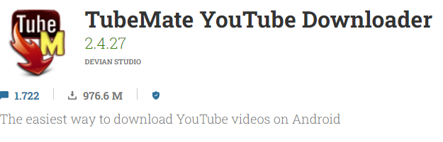 TubeMate youtube downloader