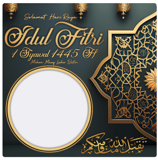 Template Twibbon Idul Fitri 2024