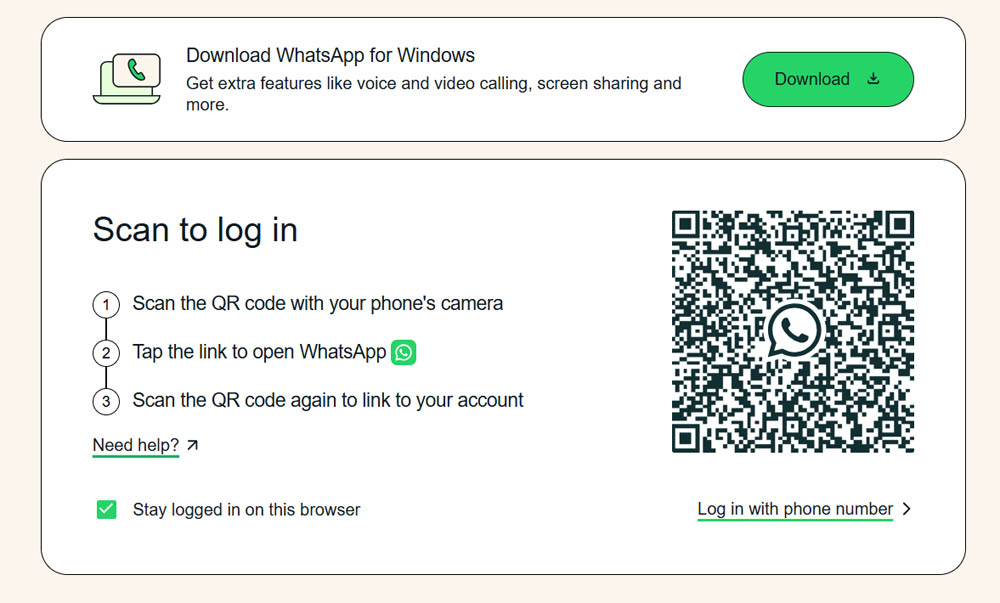cara akses whatsapp web di komputer atau laptop