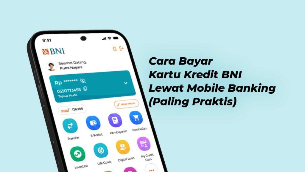 cara bayar kartu kredit BNI lewat mobile banking langkah mudah