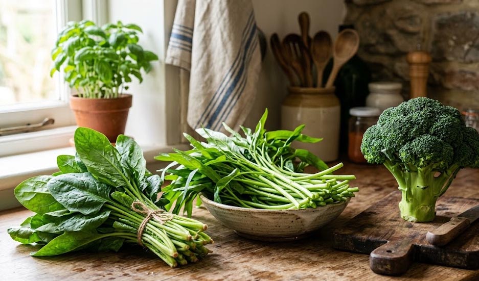 Sayuran Hijau Sumber Serat makanan sehat