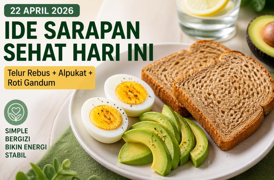 gandum telur dan alpukat sarapan sehat