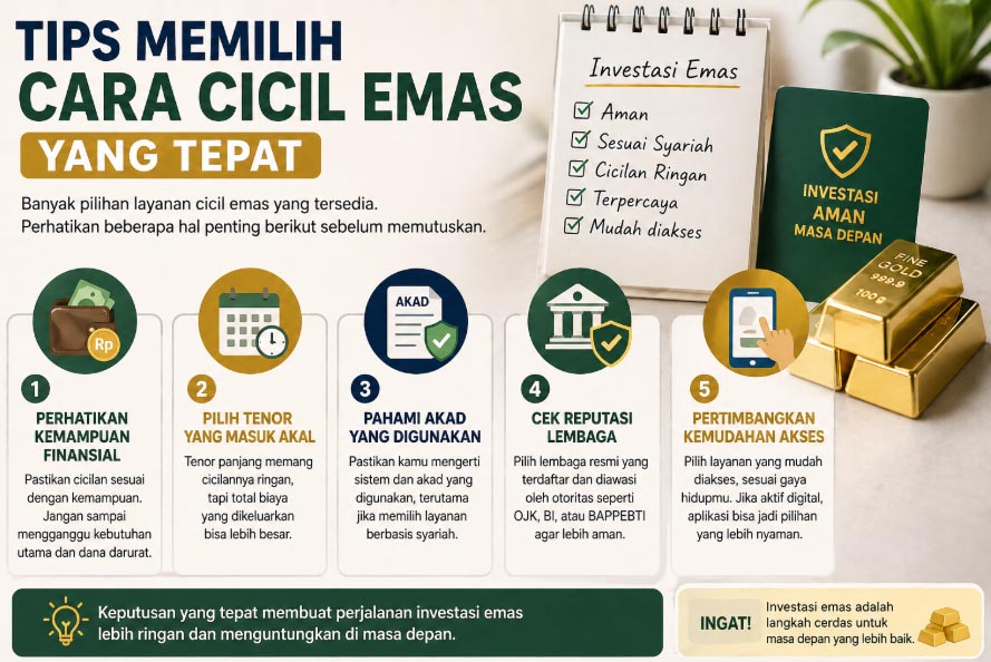 tips milih tempat cicil emas