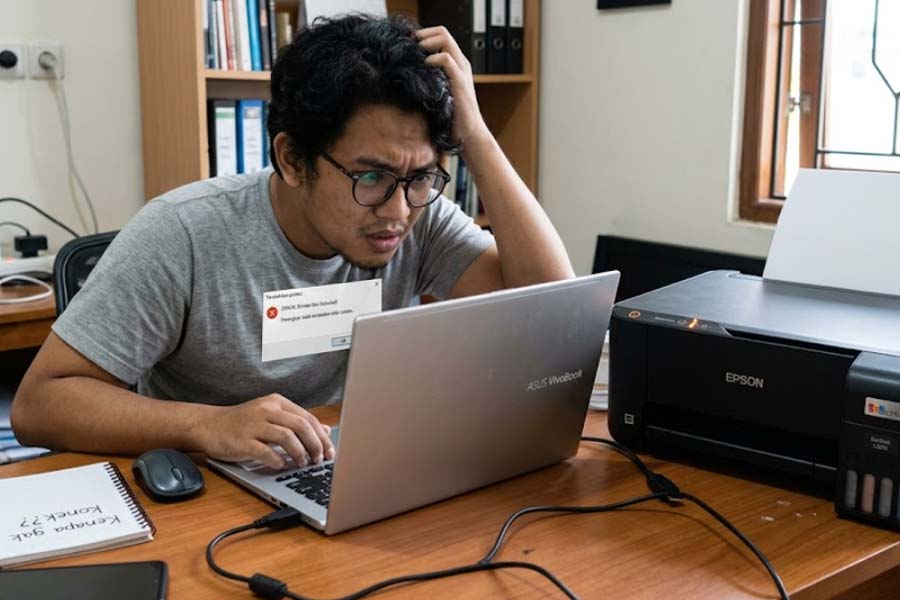 Kenapa printer tidak terdeteksi di komputer atau laptop