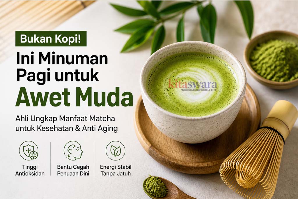 minuman macha diklaim bikin awet muda