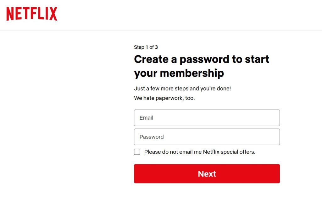proses daftar akun netflix terbaru