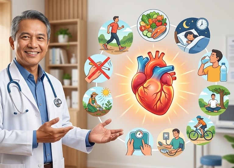 Dokter Ungkap 10 Kebiasaan Sederhana yang Bisa Membuat Jantung Lebih Sehat