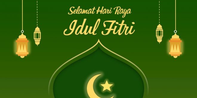 Kartu ucapan selamat hari raya idul fitri 2021