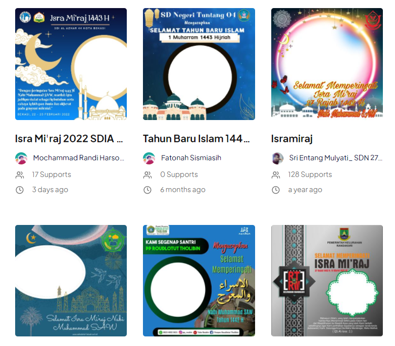 Twibbon Peringatan Isra Miraj 2022 pada 28 Februari 2022