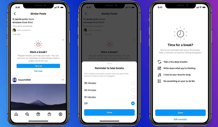 Fitur baru Instagram Akan Mengingatkan Anda Take a Break Sejenak Dari Media Sosial