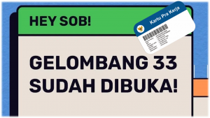Pendaftaran Kartu Prakerja gelombang 33 mulai Di Buka