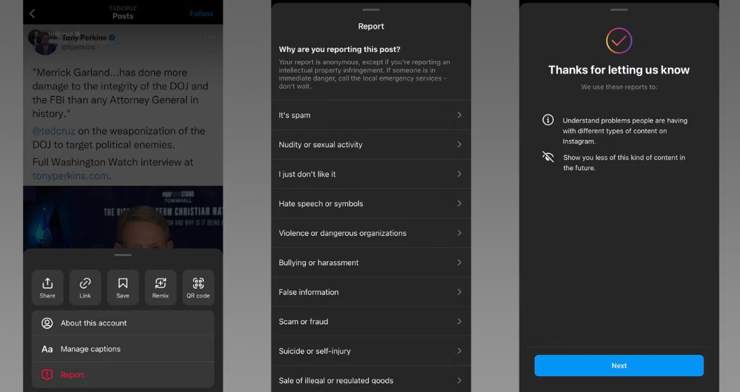 Cara Melaporkan Postingan Atau Komentar Di Instagram