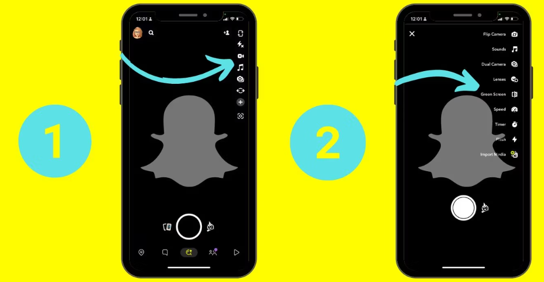 Cara Mengaktifkan Alat Layar Hijau Snapchat
