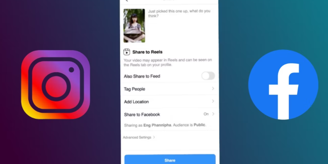 Membagikan Reels Instagram ke Facebook