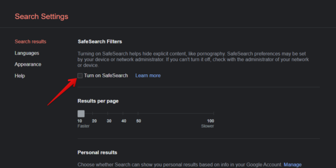 Mematikan Fitur SafeSearch di Pencarian Google