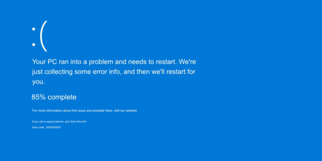 Mengatasi Blue Screen di Windows 10