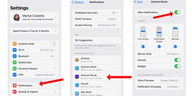 Cara Menonaktifkan Notifikasi dari Aplikasi Tertentu di iPhone