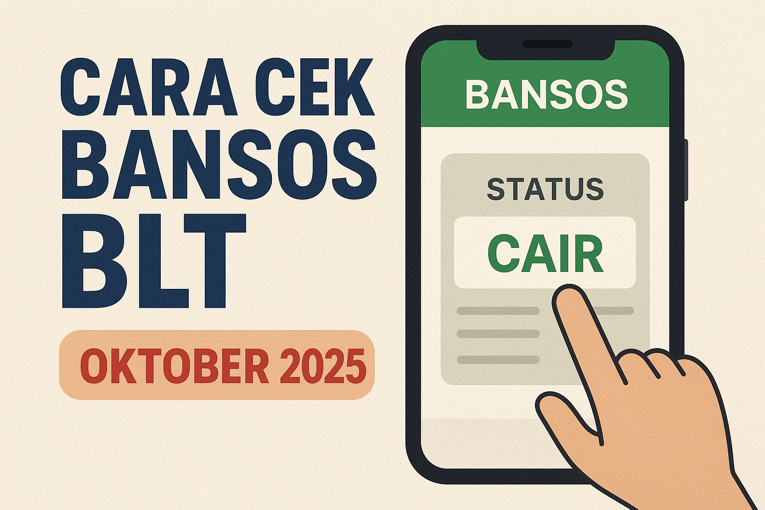 Cara Cek Bansos BLT Oktober 2025: Cair Rp 900 Ribu! Ini Syarat dan Jadwal Lengkapnya