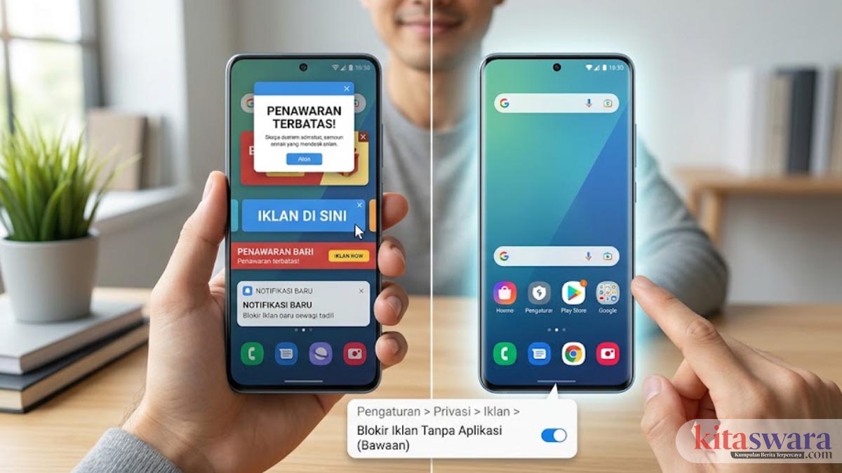 Cara Menghilangkan Iklan di HP Android Sampai Bersih, Tanpa Aplikasi Tambahan
