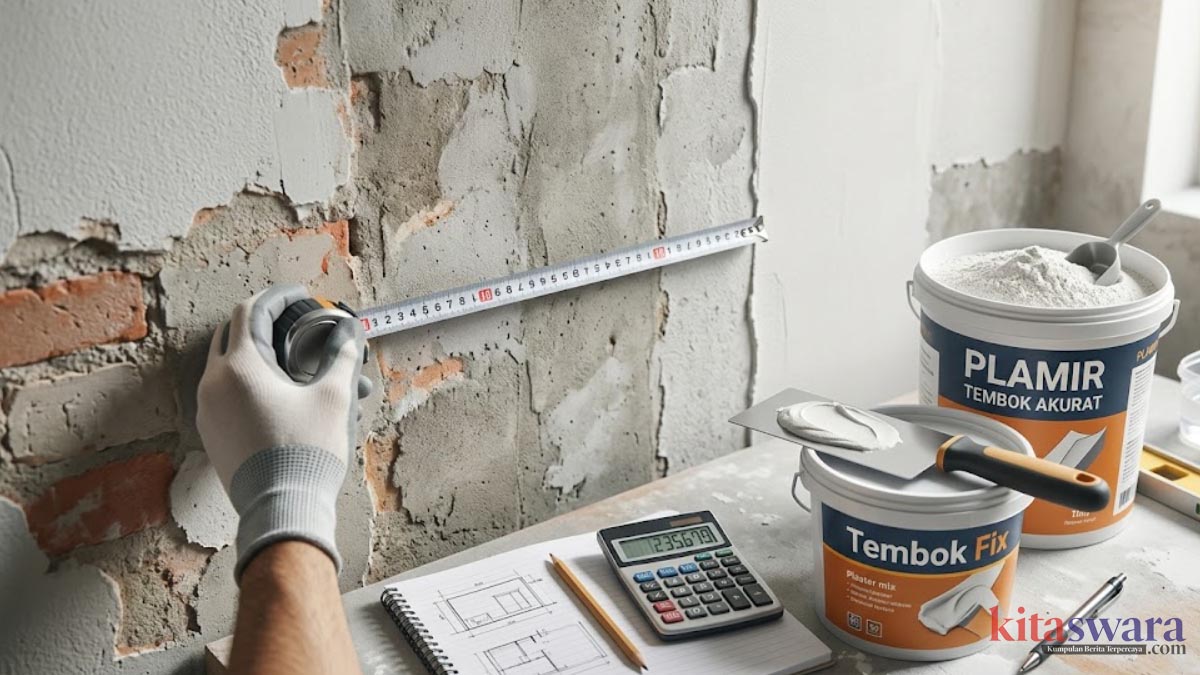 Cara Menghitung Kebutuhan Plamir Tembok dengan Mudah dan Akurat