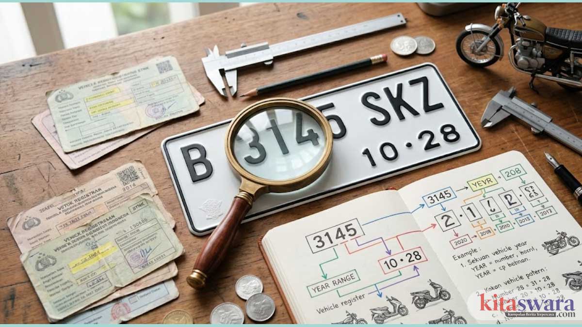 Cara Menghitung Tahun Motor dari Plat Nomor, Gampang Dipahami Tanpa Ribet