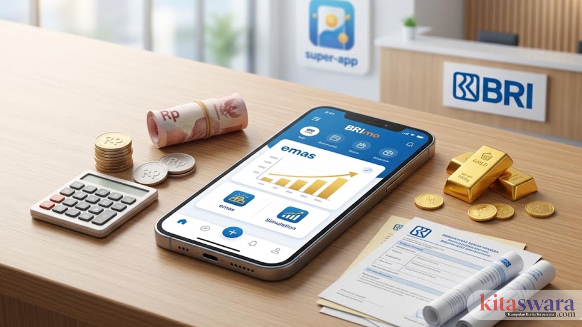 Cicil Emas di BRImo: Cara Praktis Investasi Emas Tanpa Harus ke Kantor Cabang