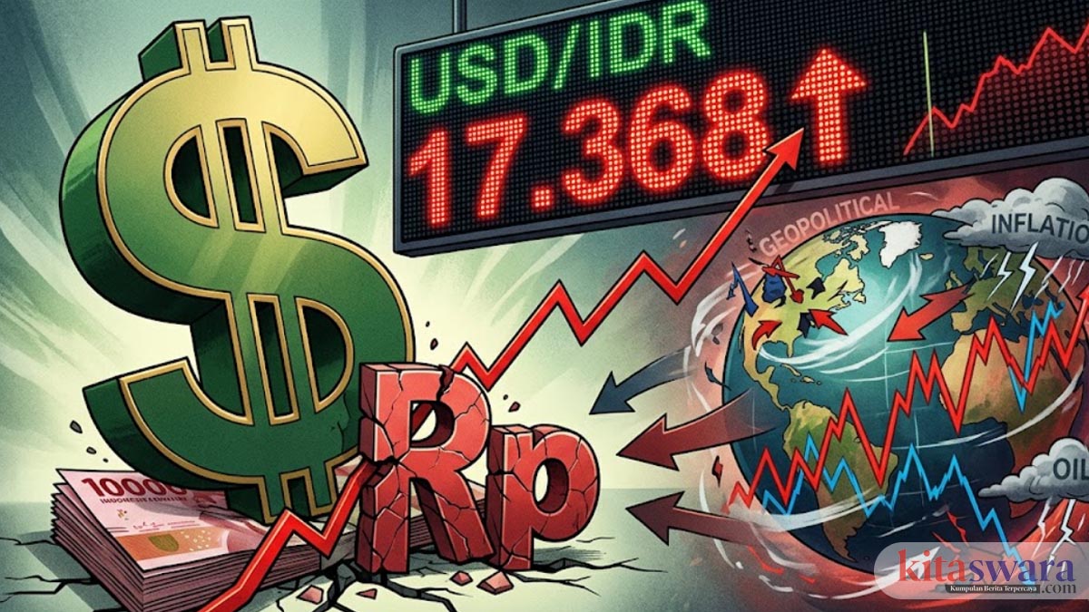 Dollar Hari Ini Tembus Rp 17.368, Rupiah Melemah: Penyebab, Dampak, dan Apa yang Perlu Diwaspadai