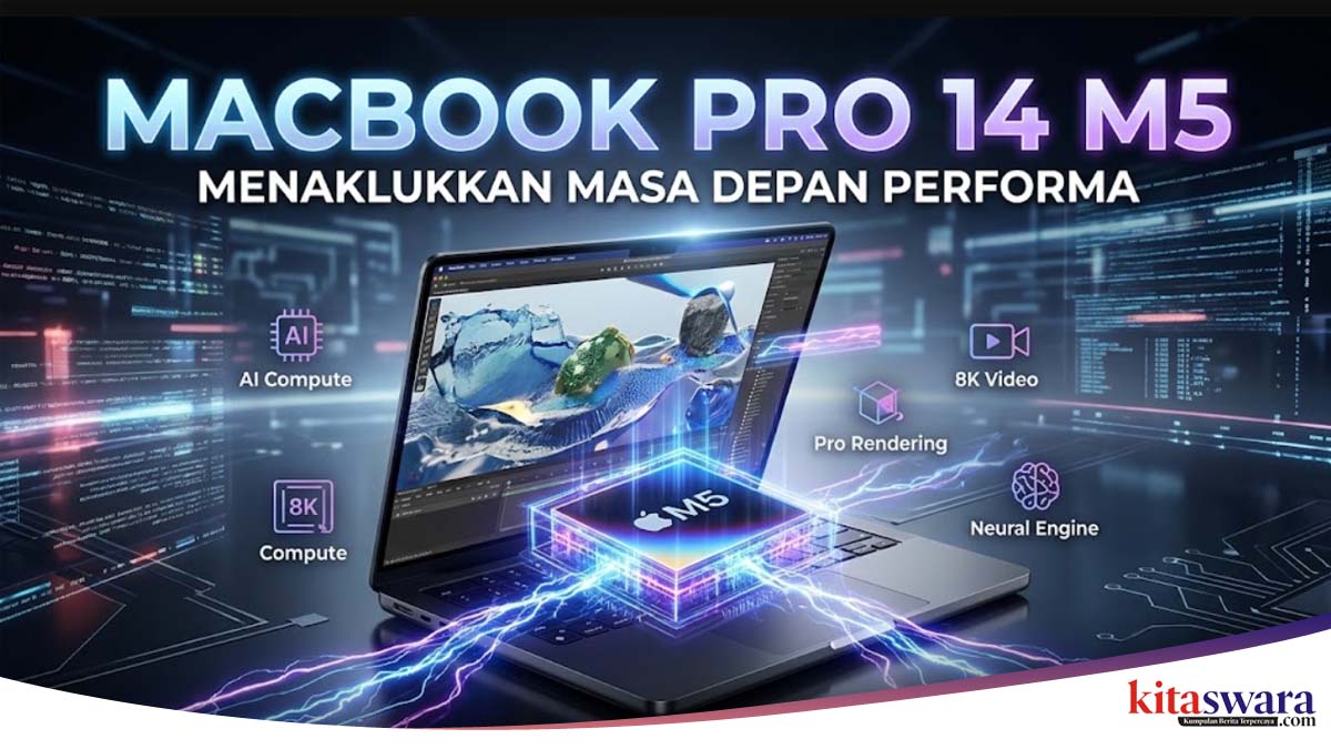 Spesifikasi MacBook Pro 14 M5 Resmi Dirilis, Performa Makin Kencang dengan Chip M5 Pro dan M5 Max