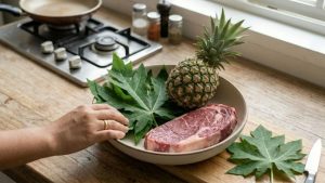 Daun Pepaya atau Nanas, Mana yang Lebih Efektif untuk Mengempukkan Daging? Banyak Orang Ternyata Masih Salah Pakai
