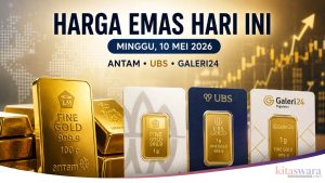 Harga Emas Hari Ini 10 Mei 2026: Antam Stabil, UBS Turun, Galeri24 Jadi Pilihan Termurah