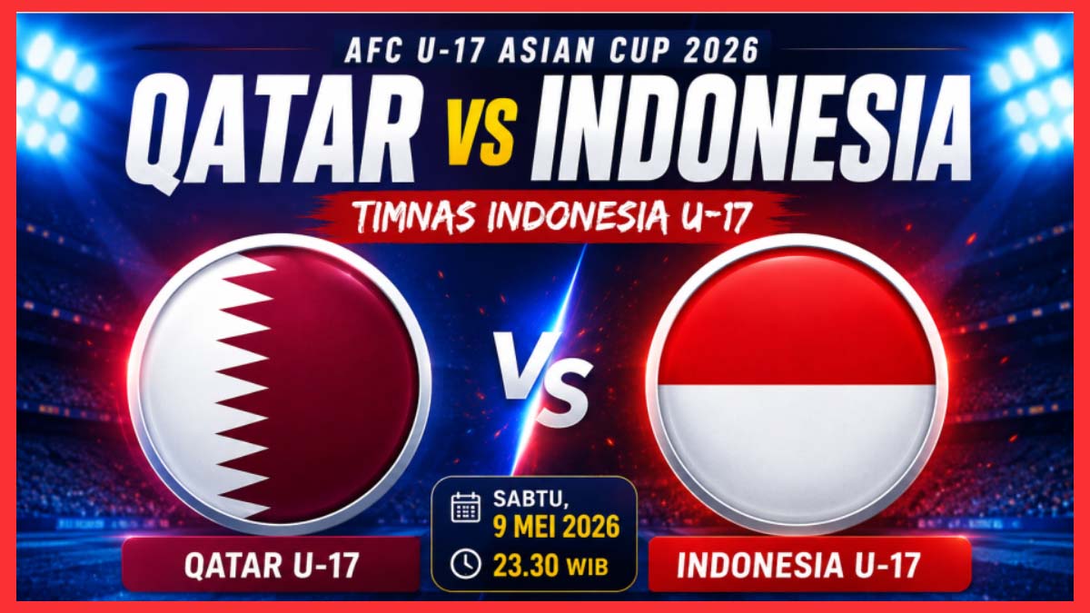 Link dan Cara Nonton Streaming Qatar vs Timnas U-17 Live Vision+, Menang Auto Lolos